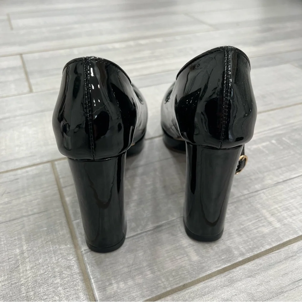 NEW Mary Jane Lolita Platform Chunky High Heel Round Toe Patent Leather Pumps - Picture 5 of 5